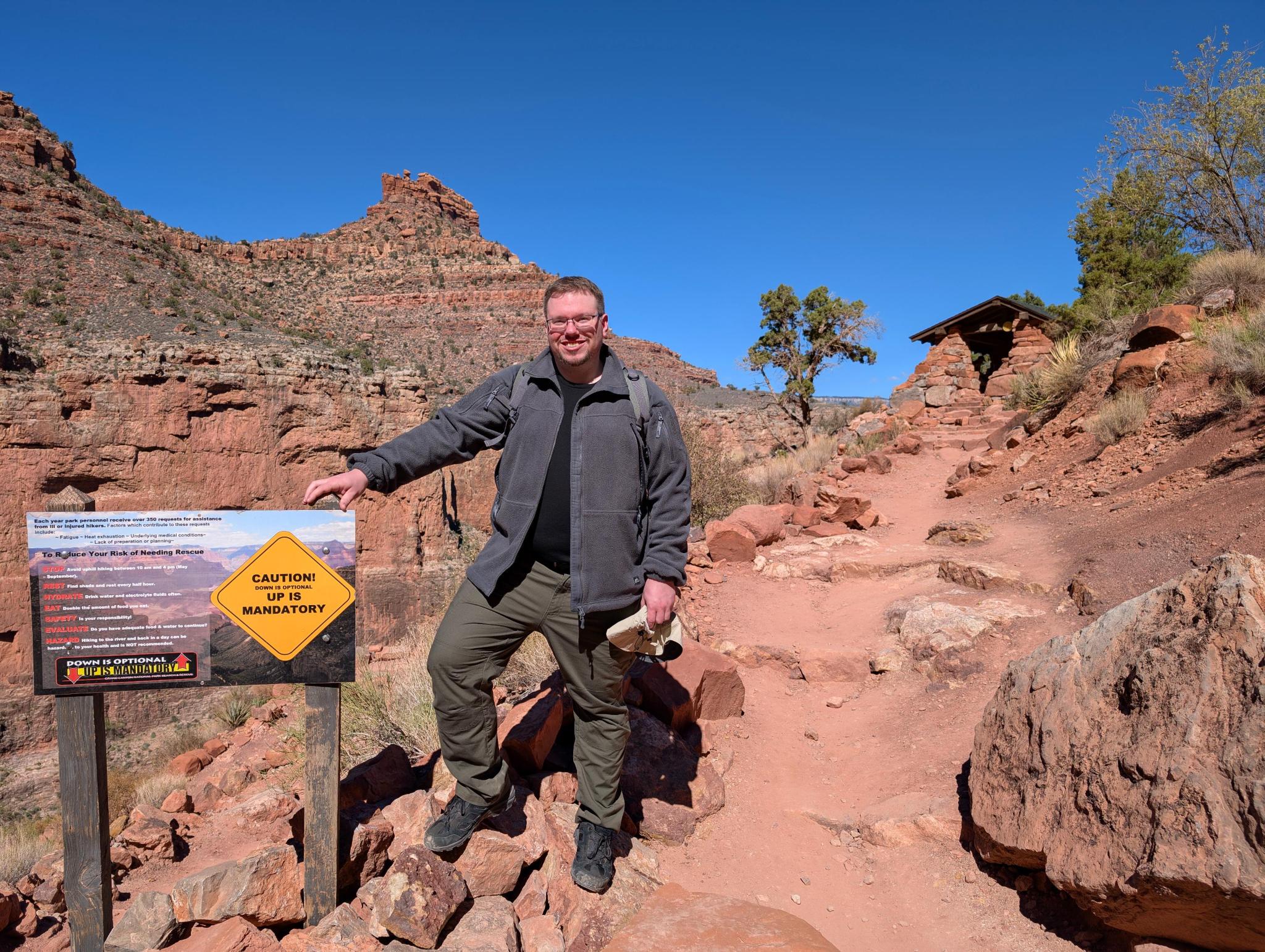 Chris at the Grand Canyon